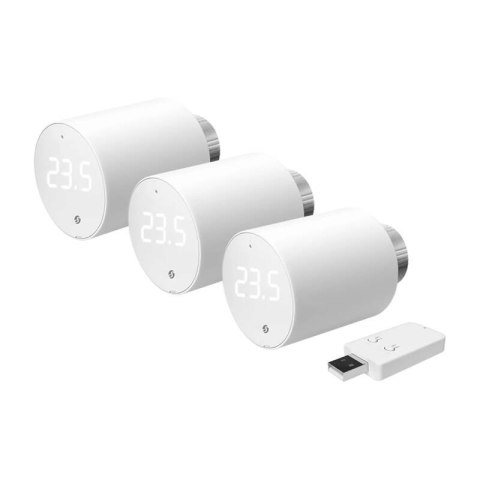 Głowica termostatyczna Shelly WiFi/BLU TRV (3 sztuki z centralką) Shelly Głowica termostatyczna Shelly WiFi/BLU TRV (3 sztuki z centralką) Shelly