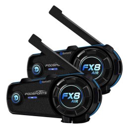 Interkom motocyklowy Fodsports FX8 Air dwupak (czarny) Fodsports