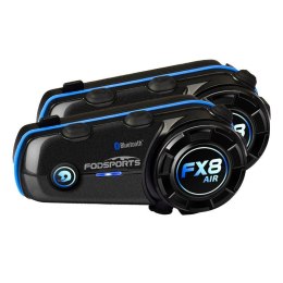Interkom motocyklowy Fodsports FX8 Air dwupak (czarny) Fodsports