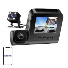 Kamera przednia 1080p, wewnętrzna 1080p i tylna VGA Azdome V600-3CH, G-sensor Azdome