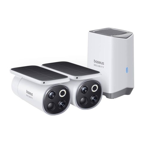 Kamera zewnętrzna Baseus S1 Pro 3K Dual (biała) Baseus Kamera zewnętrzna Baseus S1 Pro 3K Dual (biała) Baseus