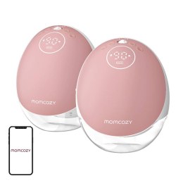 Laktator podwójny bez użycia rąk Momcozy M9 Podwójny (Czerwony) Momcozy