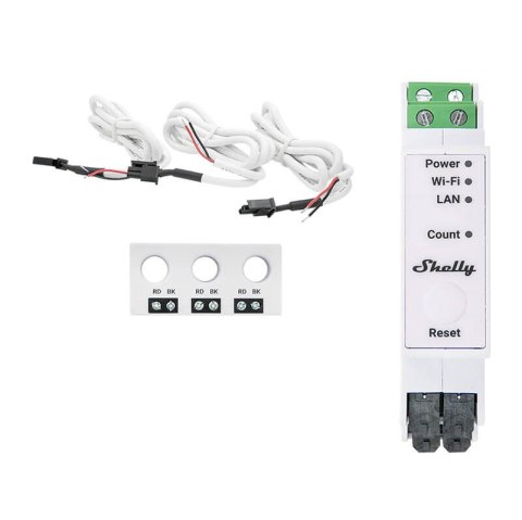 1/3-kierunkowy miernik zużycia energii elektrycznej Shelly Pro 3EM-3CT63 WIFI Shelly 1/3-kierunkowy miernik zużycia energii elektrycznej Shelly Pro 3EM-3CT63 WIFI Shelly