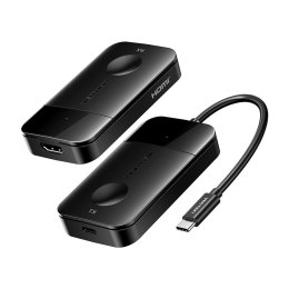 Bezprzewodowy transmiter / odbiornik Vention USB-C do HDMI 0.15m (czarny) Vention