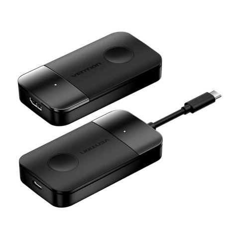 Bezprzewodowy transmiter / odbiornik Vention USB-C do HDMI 0.15m (czarny) Vention Bezprzewodowy transmiter / odbiornik Vention USB-C do HDMI 0.15m (czarny) Vention