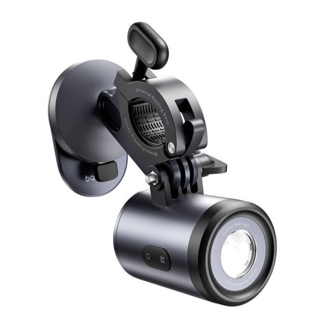 Uchwyt rowerowy Baseus PrimeTrip 2 w 1, uchwyt na telefon + latarka (czarny) Baseus Uchwyt rowerowy Baseus PrimeTrip 2 w 1, uchwyt na telefon + latarka (czarny) Baseus