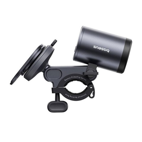 Uchwyt rowerowy Baseus PrimeTrip 2 w 1, uchwyt na telefon + latarka (czarny) Baseus Uchwyt rowerowy Baseus PrimeTrip 2 w 1, uchwyt na telefon + latarka (czarny) Baseus