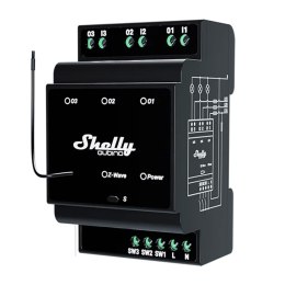 3-kanałowy przekaźnik na szynę DIN Shelly Qubino Wave Pro 3 Z-Wave Shelly