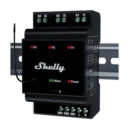 3-kanałowy przekaźnik na szynę DIN Shelly Qubino Wave Pro 3 Z-Wave Shelly
