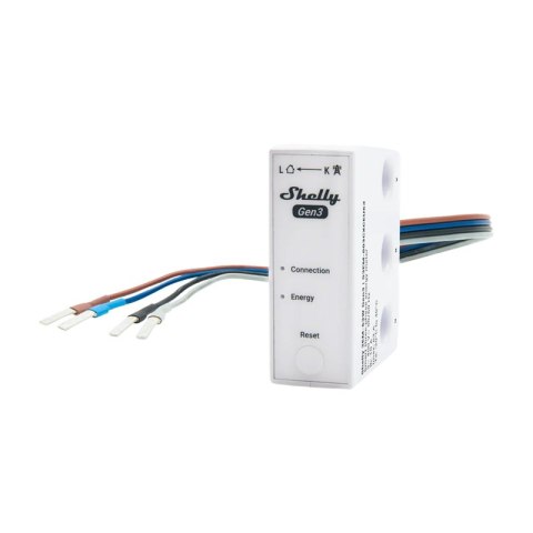 Miernik energii 1/3-kanałowy WiFi Shelly 3EM-63W Gen3 (model przewodowy) Shelly Miernik energii 1/3-kanałowy WiFi Shelly 3EM-63W Gen3 (model przewodowy) Shelly