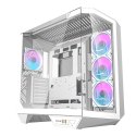 Obudowa komputerowa Darkflash DY470 (biała) + 4 wentylatory + uchwyt GPU Darkflash