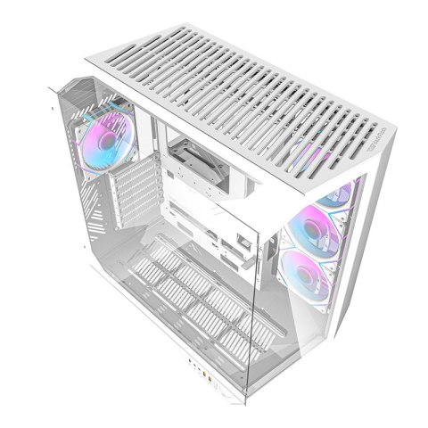 Obudowa komputerowa Darkflash DY470 (biała) + 4 wentylatory + uchwyt GPU Darkflash Obudowa komputerowa Darkflash DY470 (biała) + 4 wentylatory + uchwyt GPU Darkflash