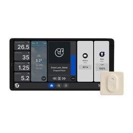 Podwójny panel sterowania Shelly Wall Display X2 WiFi/BLU (srebrny) + BLU H&T Shelly