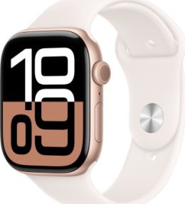 Apple Watch Series 10 GPS 42mm Rose Gold Aluminium Case with Light Blush Sport Band - S/M