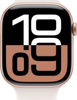 Apple Watch Series 10 GPS 42mm Rose Gold Aluminium Case with Light Blush Sport Band - S/M