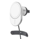 Belkin Ładowarka samochodowa 15W, magnetyczna, Qi2.0, zasilacz 20W, szara