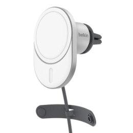 Belkin Ładowarka samochodowa 15W, magnetyczna, Qi2.0, zasilacz 20W, szara