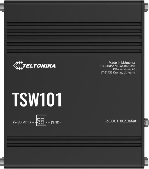 Teltonika TSW101 switch przemysłowy PoE+ (TSW101000000) Teltonika TSW101 switch przemysłowy PoE+ (TSW101000000)