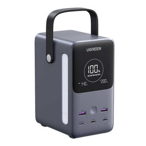 Powerbank 48000mAh Ugreen PB770, 2x USB + 4x USB-C, 300W (szary) UGREEN Powerbank 48000mAh Ugreen PB770, 2x USB + 4x USB-C, 300W (szary) UGREEN
