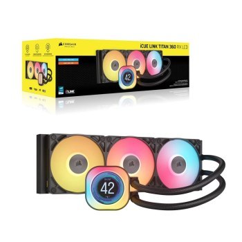 CORSAIR iCUE LINK TITAN 360 RX LCD AIO 360mm Radiator Liquid CPU Cooler CORSAIR iCUE LINK TITAN 360 RX LCD AIO 360mm Radiator Liquid CPU Cooler