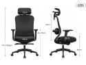 Fotel biurowy ergonomiczny ANGEL fizjO z funkcją masażu