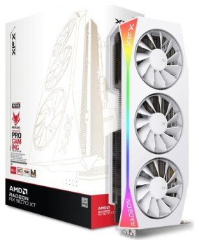 Karta graficzna - XFX Radeon RX 9070 XT Mercury Magnetic Air RGB White 16GB OC GDDR6 Karta graficzna - XFX Radeon RX 9070 XT Mercury Magnetic Air RGB White 16GB OC GDDR6