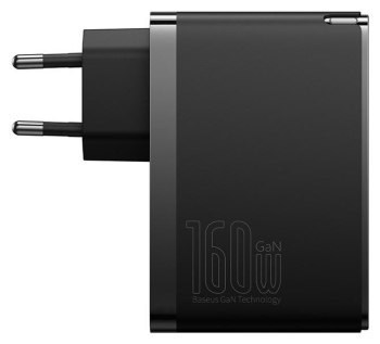 Baseus GaN5 Pro 2xUSB-C + USB, 160W (czarna) Baseus GaN5 Pro 2xUSB-C + USB, 160W (czarna)