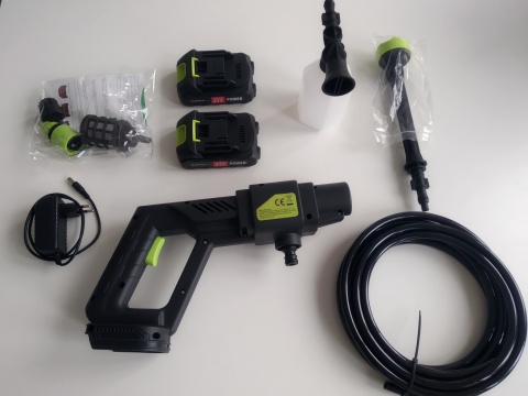 Myjka Ciśnieniowa Akumulatorowa Bezprzewodowa 2 x Aku 21V 30 Bar 300W Myjka Ciśnieniowa Akumulatorowa Bezprzewodowa 2 x Aku 21V 30 Bar 300W