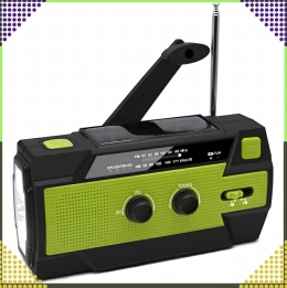 RADIO SOLARNE POWERBANK 4000 mAh AM/FM SOS USB LAMPA LED