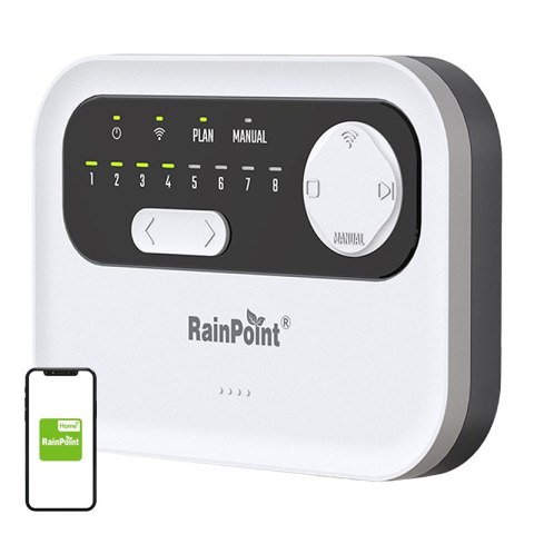 Sterownik zraszaczy 8-strefowy RainPoint WiFi RainPoint