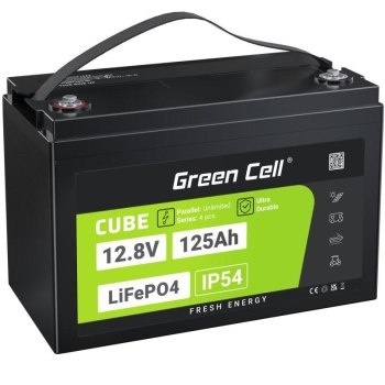 GREEN CELL AKUMULATOR LIFEPO4 CUBE 125AH 12V/12.8V 1600WH LFPGC12V125AH GREEN CELL AKUMULATOR LIFEPO4 CUBE 125AH 12V/12.8V 1600WH LFPGC12V125AH
