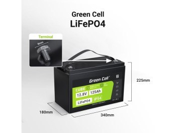 GREEN CELL AKUMULATOR LIFEPO4 CUBE 125AH 12V/12.8V 1600WH LFPGC12V125AH GREEN CELL AKUMULATOR LIFEPO4 CUBE 125AH 12V/12.8V 1600WH LFPGC12V125AH