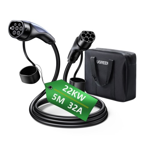 Kabel przewód CCS2 do ładowania samochodu elektrycznego 480V 32A 22kW 5m - czarny Kabel przewód CCS2 do ładowania samochodu elektrycznego 480V 32A 22kW 5m - czarny