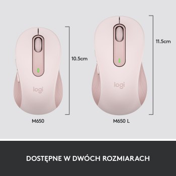 Mysz bezprzewodowa Logitech Signature M650 różowa 910-006254 Mysz bezprzewodowa Logitech Signature M650 różowa 910-006254