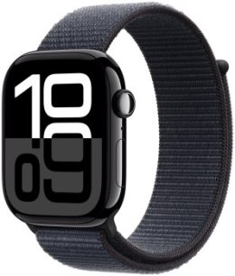 Apple Watch Series 10 GPS + Cellular 46mm Jet Black Aluminium Case with Ink Sport Loop