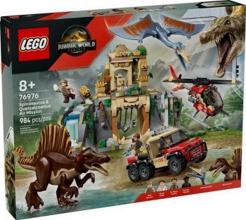 LEGO Jurassic World 76976 Powietrzna misja z kecalkoatlem i spinozaurem LEGO Jurassic World 76976 Powietrzna misja z kecalkoatlem i spinozaurem