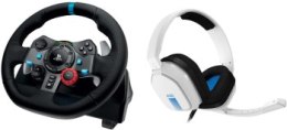 Logitech G29 Wheel + Astro A10 PS4 Headset White