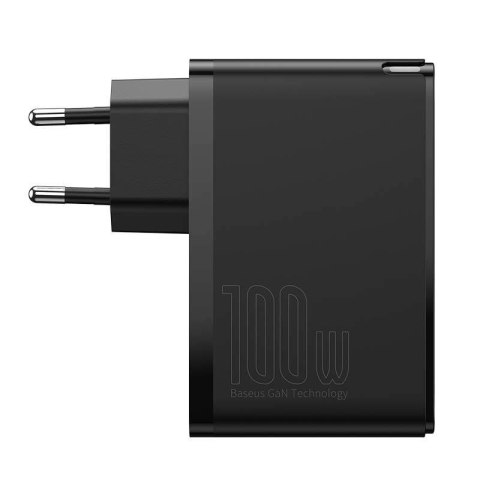 Ładowarka sieciowa Baseus GaN2 Pro, 2x USB + 2x USB-C, 100W, EU (czarna) Baseus Ładowarka sieciowa Baseus GaN2 Pro, 2x USB + 2x USB-C, 100W, EU (czarna) Baseus