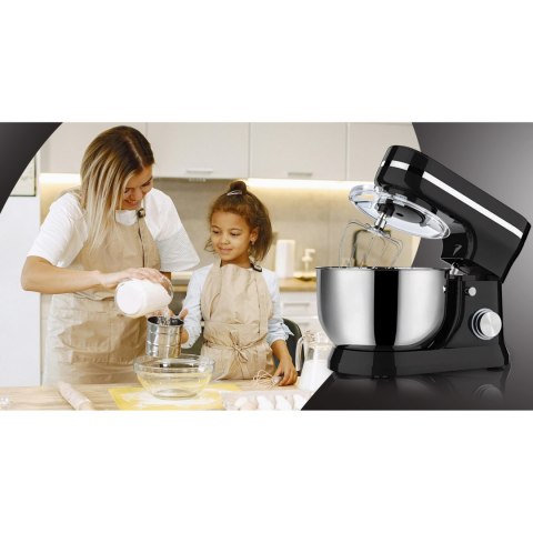 Robot planetarny mikser 3w1 hak trzepaczka mieszadło 6 poziomów misa 6 l 3200 W Robot planetarny mikser 3w1 hak trzepaczka mieszadło 6 poziomów misa 6 l 3200 W