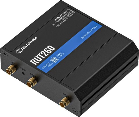 Teltonika RUT260 router przemysłowy 4G / LTE (RUT260000000) Teltonika RUT260 router przemysłowy 4G / LTE (RUT260000000)