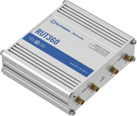 Teltonika RUT360 router przemysłowy 4G / LTE (RUT360000000) Teltonika RUT360 router przemysłowy 4G / LTE (RUT360000000)