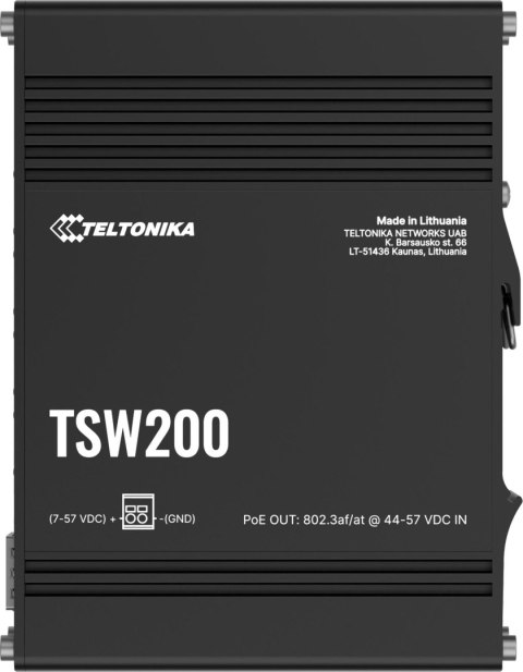 Teltonika TSW200 switch przemysłowy 8xGE 2xSFP PoE (TSW2000000B0) DIN Teltonika TSW200 switch przemysłowy 8xGE 2xSFP PoE (TSW2000000B0) DIN