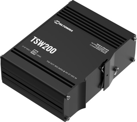 Teltonika TSW200 switch przemysłowy 8xGE 2xSFP PoE (TSW2000000B0) DIN Teltonika TSW200 switch przemysłowy 8xGE 2xSFP PoE (TSW2000000B0) DIN