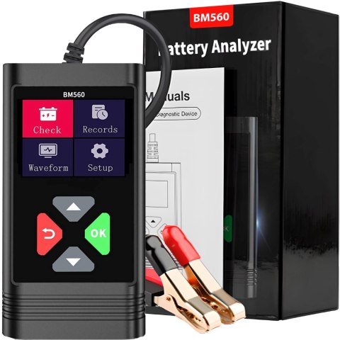 Tester diagnostyczny akumulatorów samochodowych 6/12 V 2-220 Ah Tester diagnostyczny akumulatorów samochodowych 6/12 V 2-220 Ah