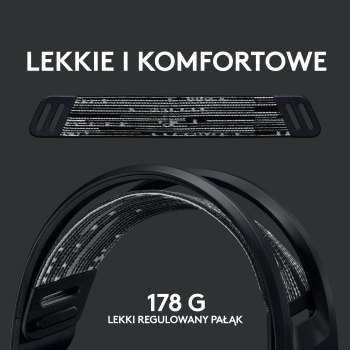 Słuchawki - Logitech G733 Lightspeed Czarne Słuchawki - Logitech G733 Lightspeed Czarne