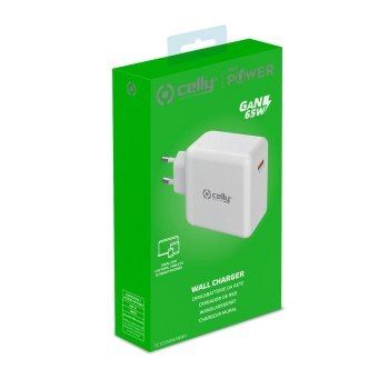 TC 1 USB-C 65W GAN WH Celly TC 1 USB-C 65W GAN WH Celly