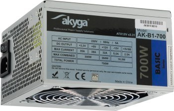Zasilacz Akyga AK-B1-700 (700 W; Pasywne; 120 mm) Akyga Zasilacz Akyga AK-B1-700 (700 W; Pasywne; 120 mm) Akyga