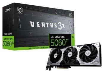 Karta graficzna - MSI GeForce RTX 5060 Ti 16G VENTUS 3X OC DLSS 4