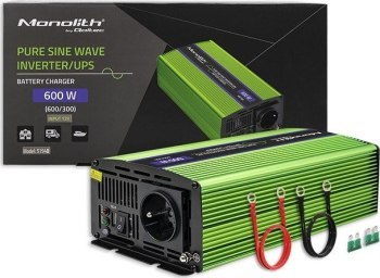 Qoltec Przetwornica napięcia Monolith | ładowanie baterii | UPS | 300W | 600W | 12V na 230V | Czysty Sinus Qoltec Qoltec Przetwornica napięcia Monolith | ładowanie baterii | UPS | 300W | 600W | 12V na 230V | Czysty Sinus Qoltec