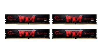 Zestaw pamięci G.SKILL Aegis F4-3200C16Q-32GIS (DDR4 DIMM; 4 x 8 GB; 3200 MHz; CL16) G.SKILL Zestaw pamięci G.SKILL Aegis F4-3200C16Q-32GIS (DDR4 DIMM; 4 x 8 GB; 3200 MHz; CL16) G.SKILL